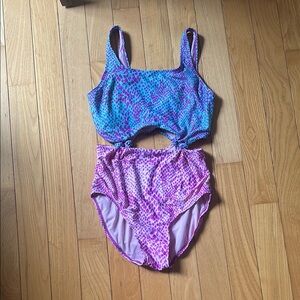 More Than Magic Lavender cut out swimsuit